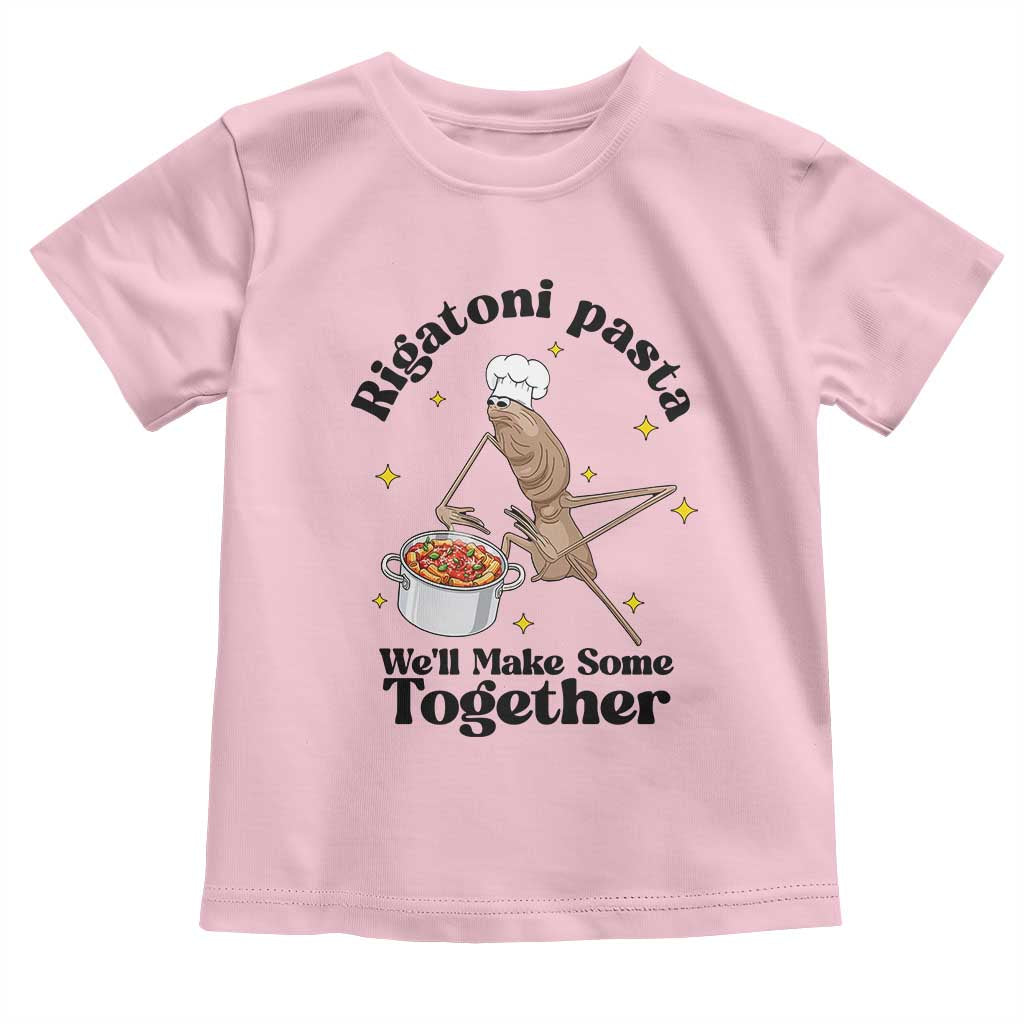Rigatoni Pasta Chef Marcus The Worm Toddler T Shirt We'll Make Some Together Wholesome Weird Meme - Wonder Print Shop
