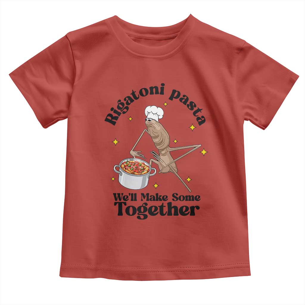 Rigatoni Pasta Chef Marcus The Worm Toddler T Shirt We'll Make Some Together Wholesome Weird Meme - Wonder Print Shop