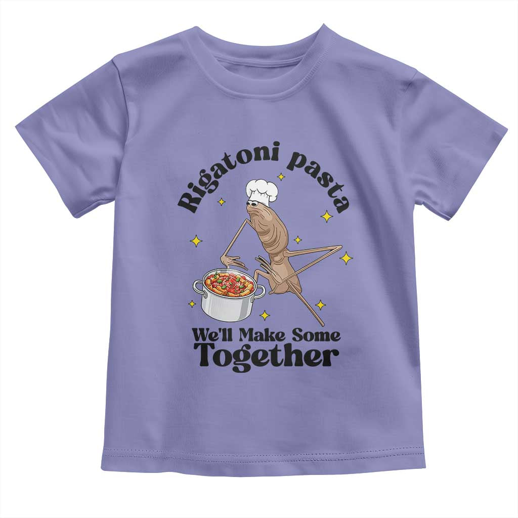 Rigatoni Pasta Chef Marcus The Worm Toddler T Shirt We'll Make Some Together Wholesome Weird Meme - Wonder Print Shop