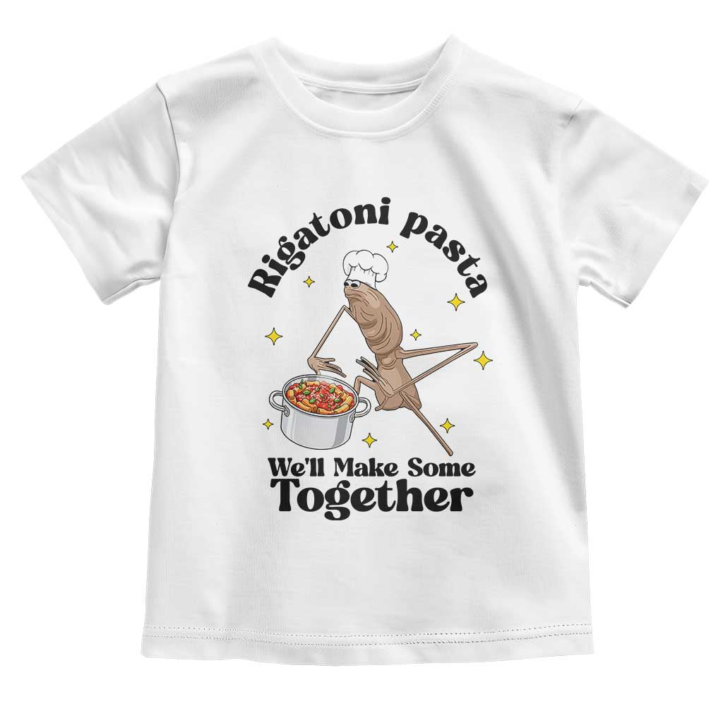 Rigatoni Pasta Chef Marcus The Worm Toddler T Shirt We'll Make Some Together Wholesome Weird Meme - Wonder Print Shop
