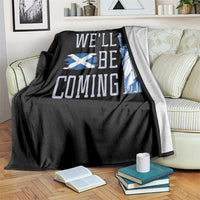 We'll Be Coming Scotland to USA Throw Blanket Scottish Fans Statue of Liberty - Wonder Print Shop