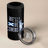 We'll Be Coming Scotland to USA 4 in 1 Can Cooler Tumbler Scottish Fans Statue of Liberty - Wonder Print Shop