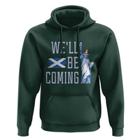 We'll Be Coming Scotland to USA Hoodie Scottish Fans Statue of Liberty - Wonder Print Shop