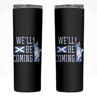 We'll Be Coming Scotland to USA Skinny Tumbler Scottish Fans Statue of Liberty - Wonder Print Shop