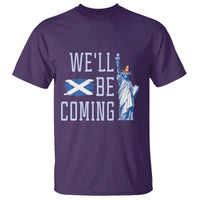 We'll Be Coming Scotland to USA T Shirt Scottish Fans Statue of Liberty - Wonder Print Shop
