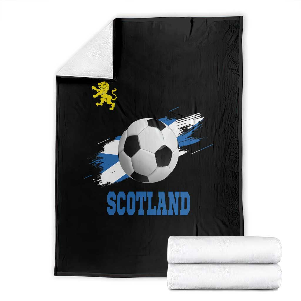 Scotland Soccer Flag Throw Blanket Scottish Football Fans Pride - Wonder Print Shop