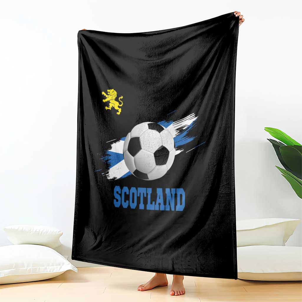 Scotland Soccer Flag Throw Blanket Scottish Football Fans Pride - Wonder Print Shop