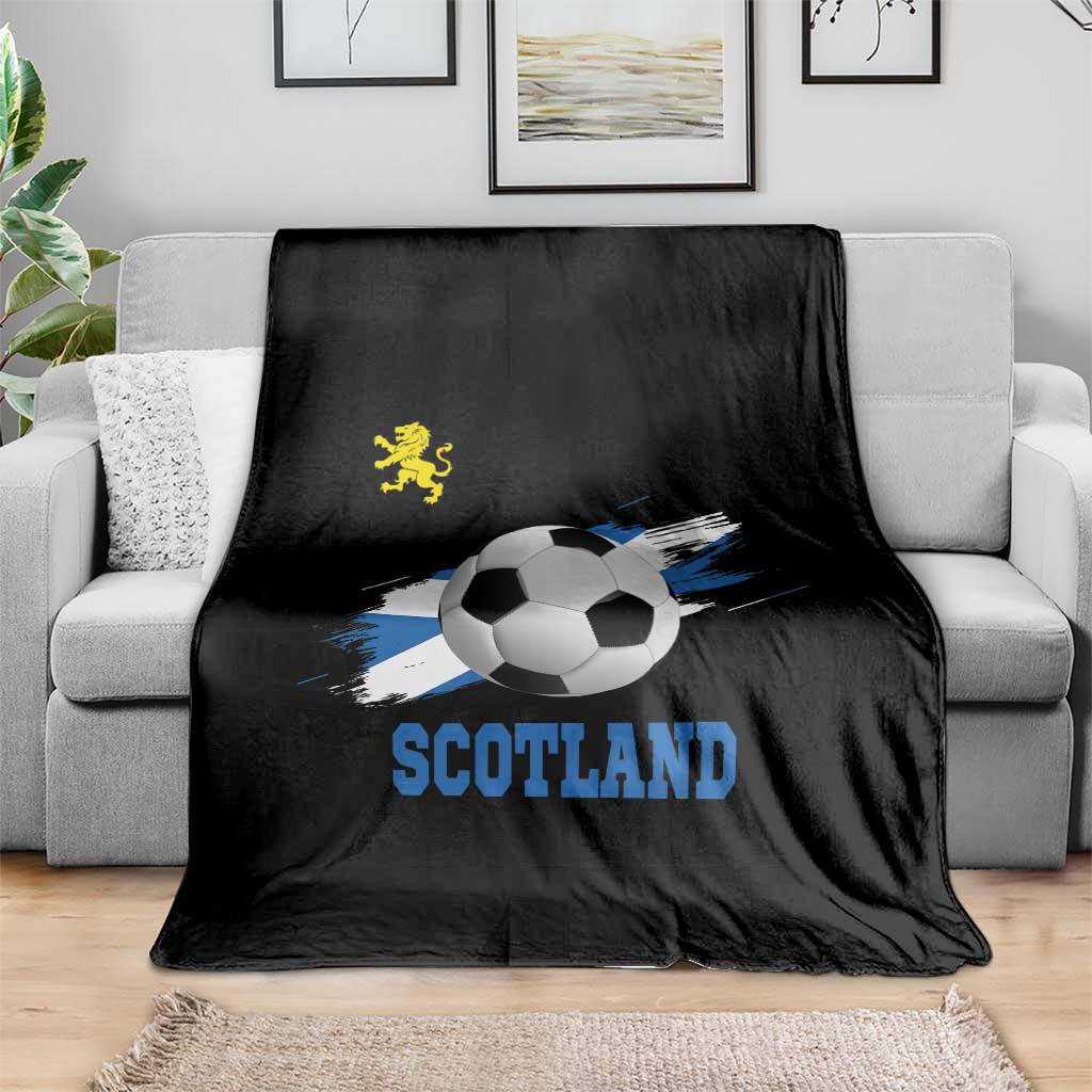 Scotland Soccer Flag Throw Blanket Scottish Football Fans Pride - Wonder Print Shop