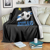 Scotland Soccer Flag Throw Blanket Scottish Football Fans Pride - Wonder Print Shop