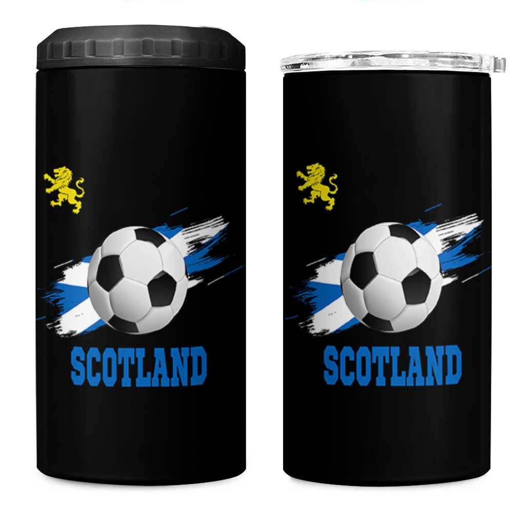 Scotland Soccer Flag 4 in 1 Can Cooler Tumbler Scottish Football Fans Pride - Wonder Print Shop
