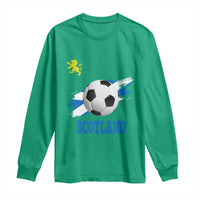 Scotland Soccer Flag Long Sleeve Shirt Scottish Football Fans Pride - Wonder Print Shop