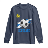 Scotland Soccer Flag Long Sleeve Shirt Scottish Football Fans Pride - Wonder Print Shop