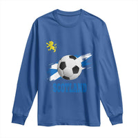 Scotland Soccer Flag Long Sleeve Shirt Scottish Football Fans Pride - Wonder Print Shop