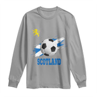 Scotland Soccer Flag Long Sleeve Shirt Scottish Football Fans Pride - Wonder Print Shop
