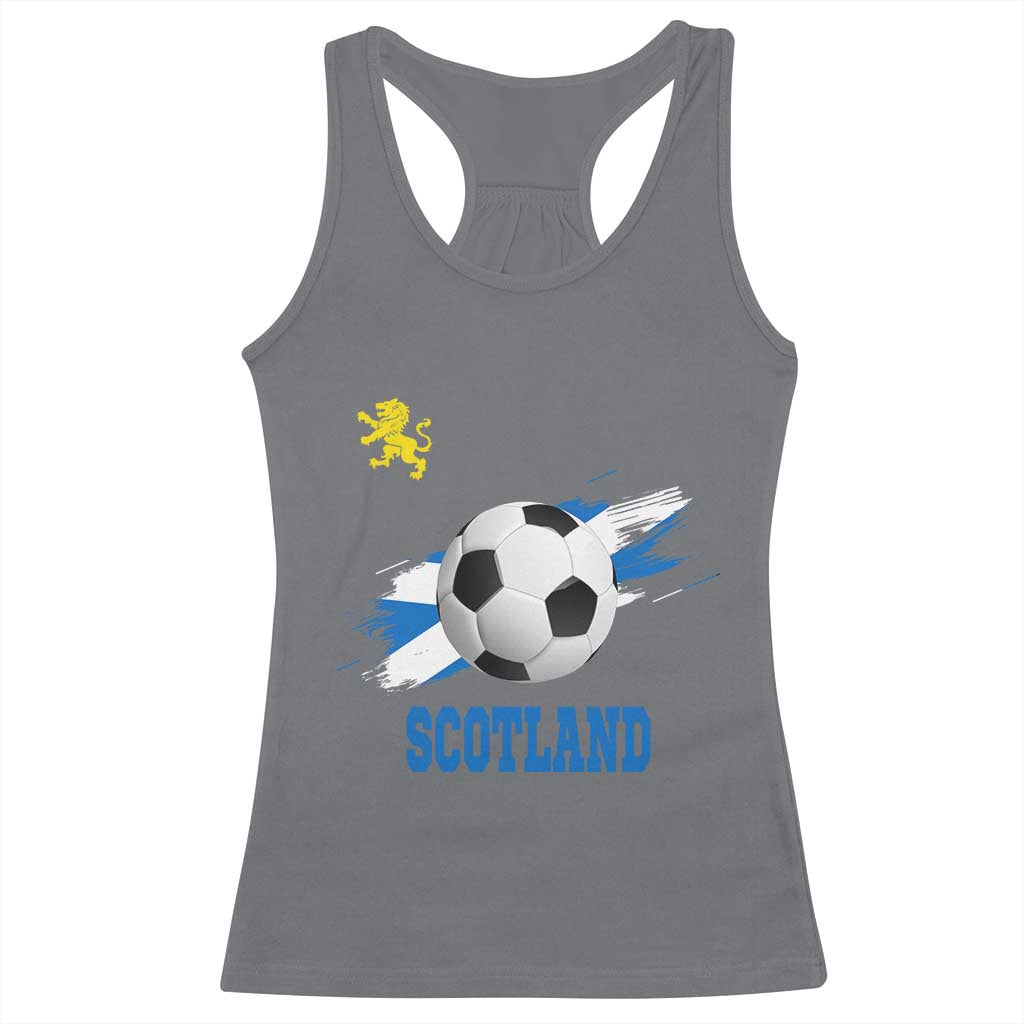 Scotland Soccer Flag Racerback Tank Top Scottish Football Fans Pride - Wonder Print Shop