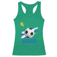 Scotland Soccer Flag Racerback Tank Top Scottish Football Fans Pride - Wonder Print Shop