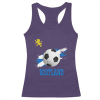 Scotland Soccer Flag Racerback Tank Top Scottish Football Fans Pride - Wonder Print Shop