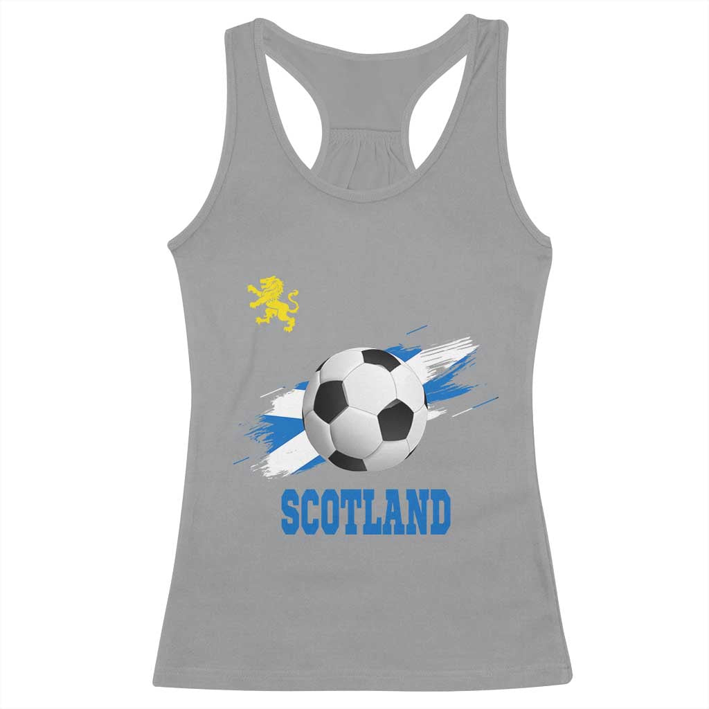 Scotland Soccer Flag Racerback Tank Top Scottish Football Fans Pride - Wonder Print Shop