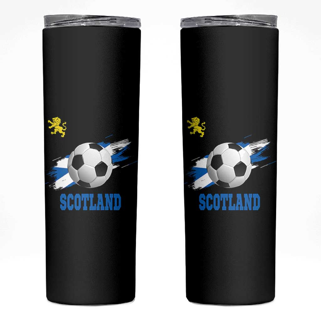 Scotland Soccer Flag Skinny Tumbler Scottish Football Fans Pride - Wonder Print Shop