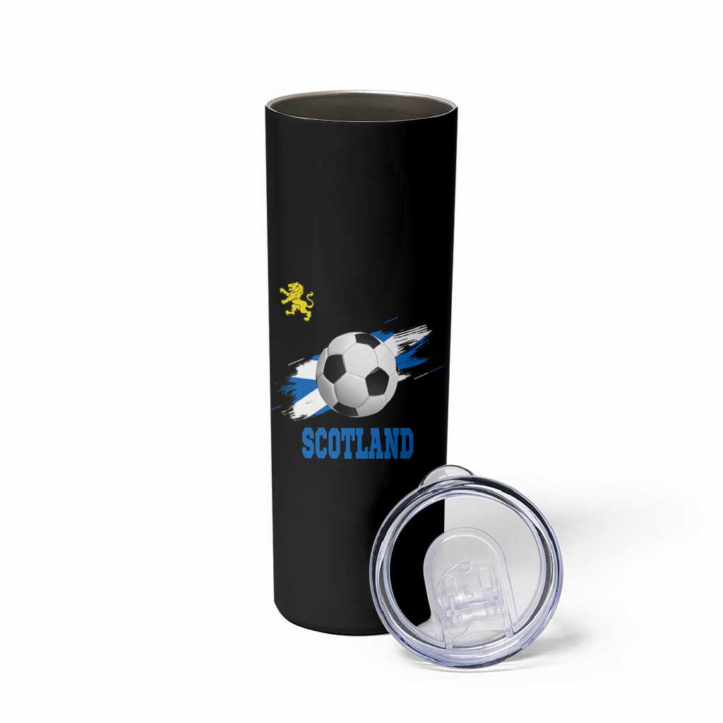 Scotland Soccer Flag Skinny Tumbler Scottish Football Fans Pride - Wonder Print Shop