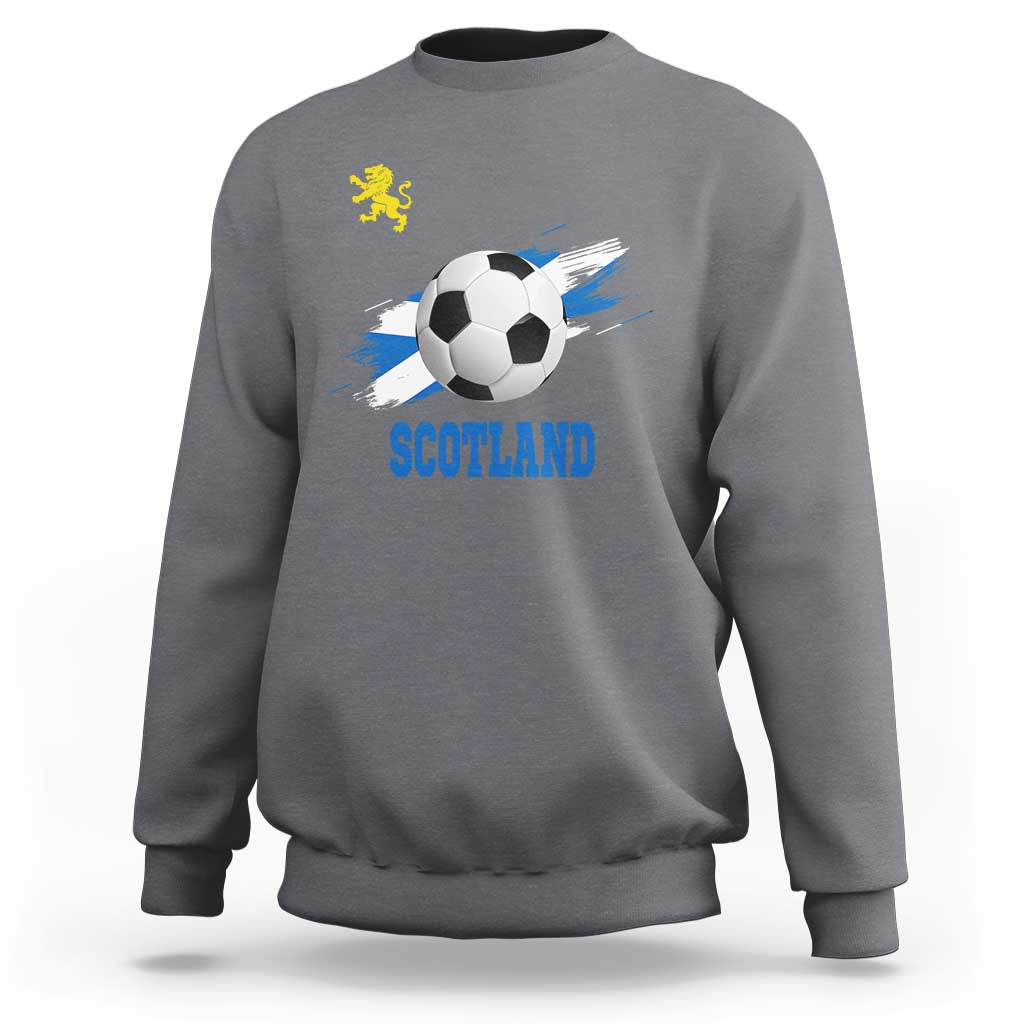 Scotland Soccer Flag Sweatshirt Scottish Football Fans Pride - Wonder Print Shop