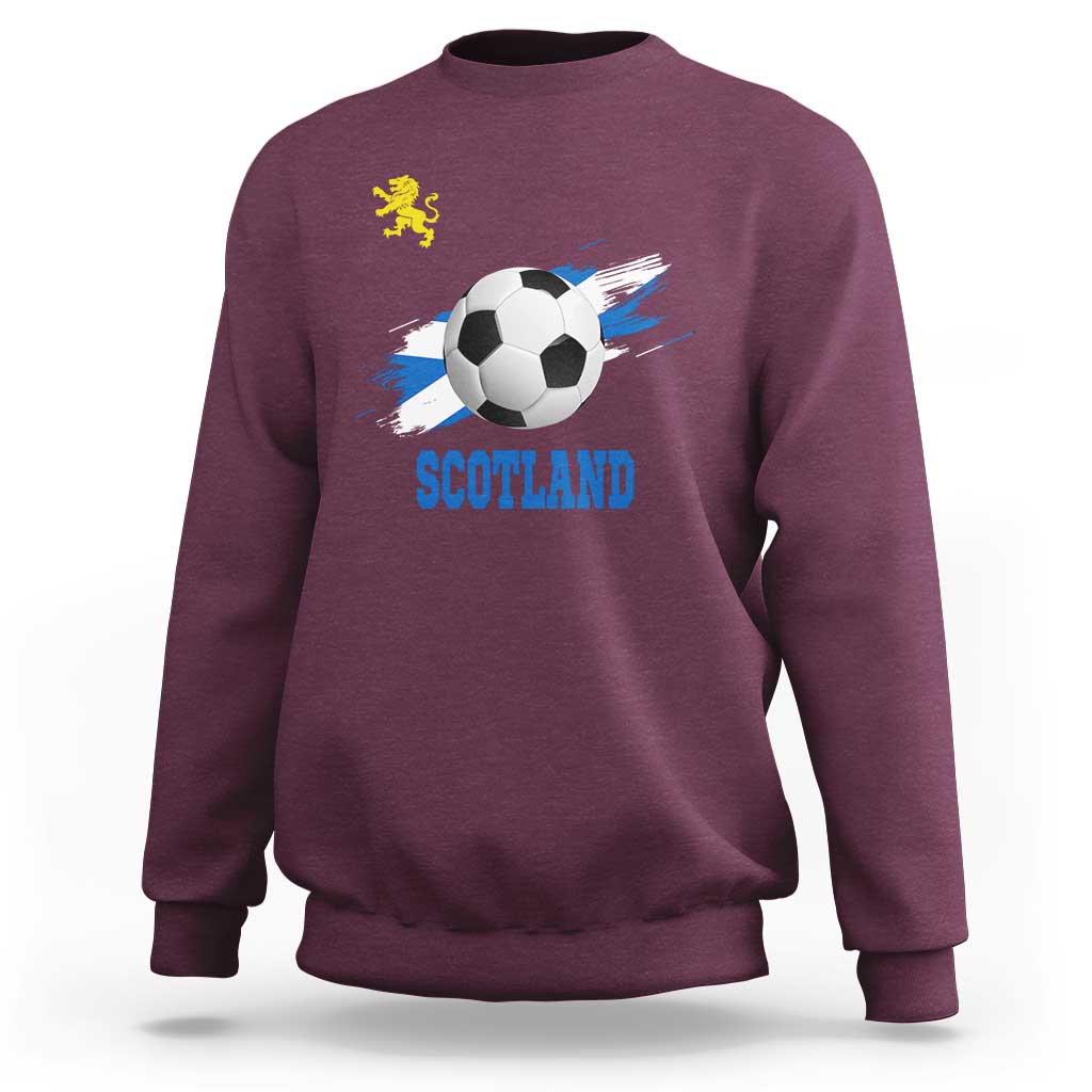 Scotland Soccer Flag Sweatshirt Scottish Football Fans Pride - Wonder Print Shop