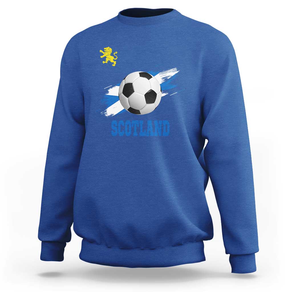 Scotland Soccer Flag Sweatshirt Scottish Football Fans Pride - Wonder Print Shop