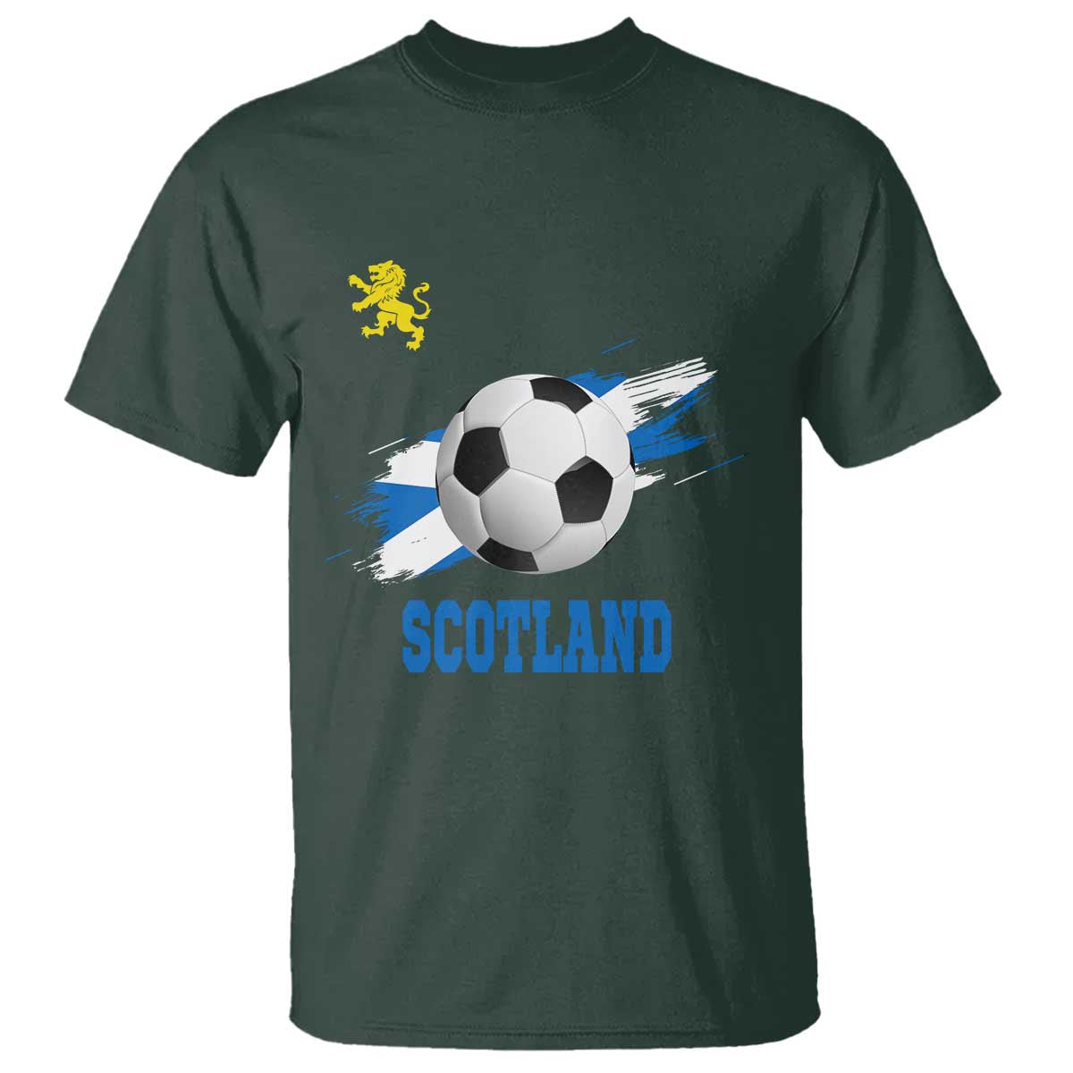 Scotland Soccer Flag T Shirt Scottish Football Fans Pride - Wonder Print Shop