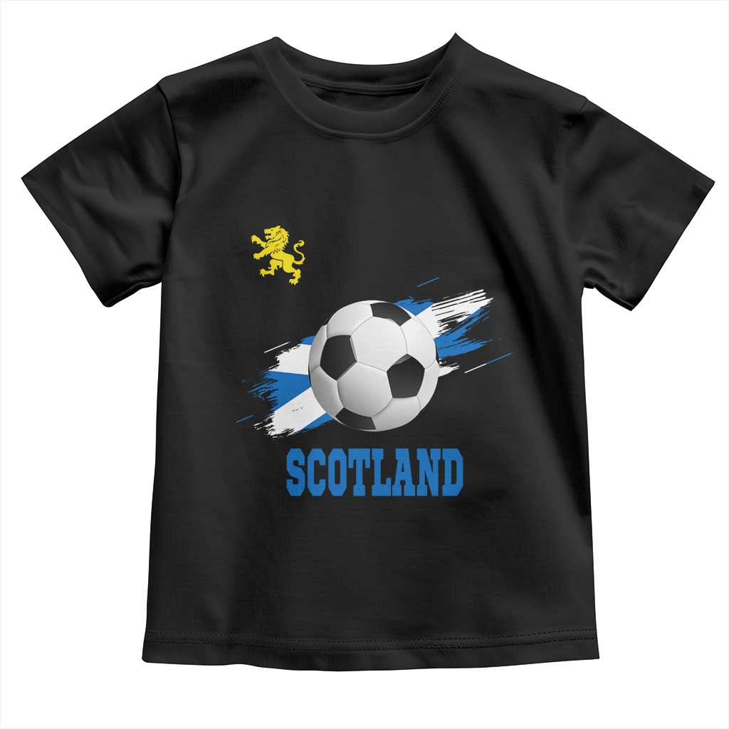 Scotland Soccer Flag Toddler T Shirt Scottish Football Fans Pride - Wonder Print Shop
