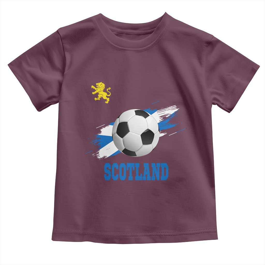 Scotland Soccer Flag Toddler T Shirt Scottish Football Fans Pride - Wonder Print Shop