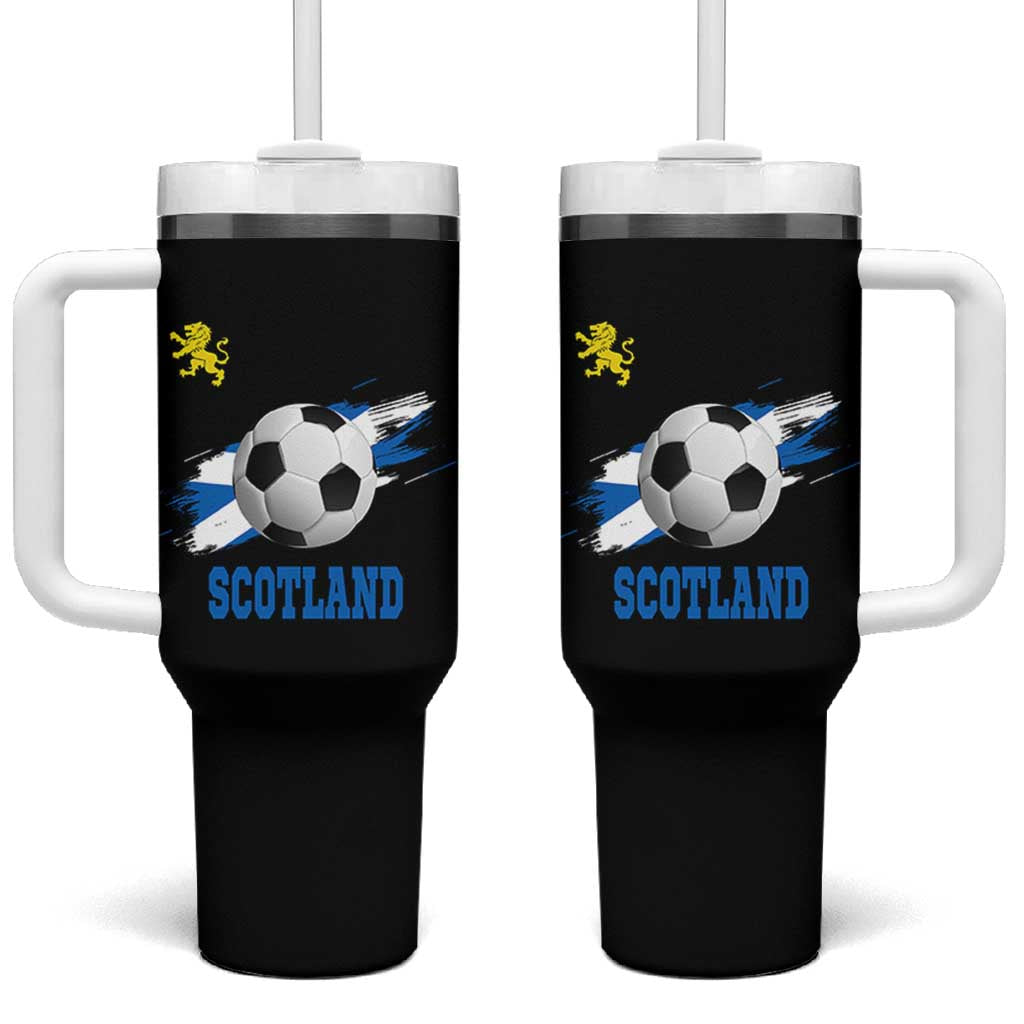 Scotland Soccer Flag Tumbler With Handle Scottish Football Fans Pride - Wonder Print Shop