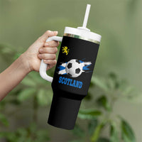Scotland Soccer Flag Tumbler With Handle Scottish Football Fans Pride - Wonder Print Shop