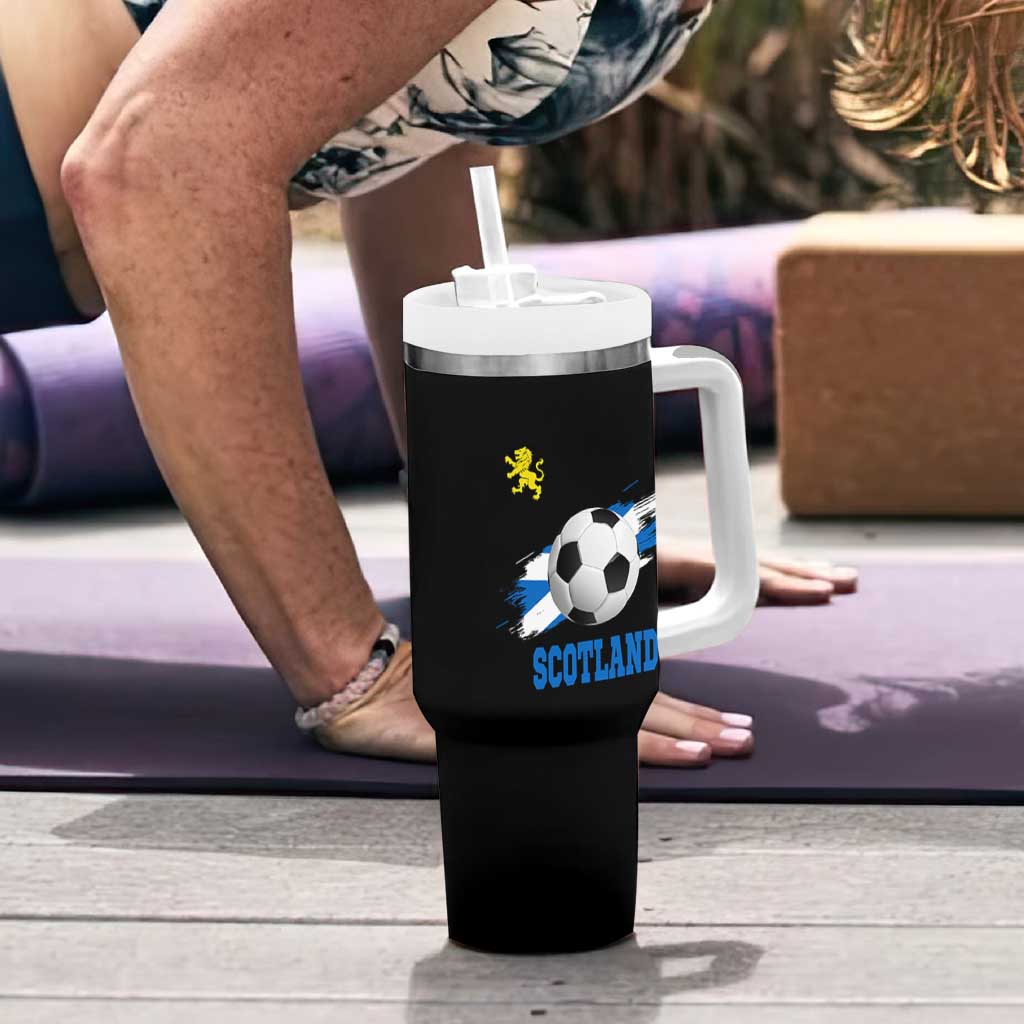 Scotland Soccer Flag Tumbler With Handle Scottish Football Fans Pride - Wonder Print Shop