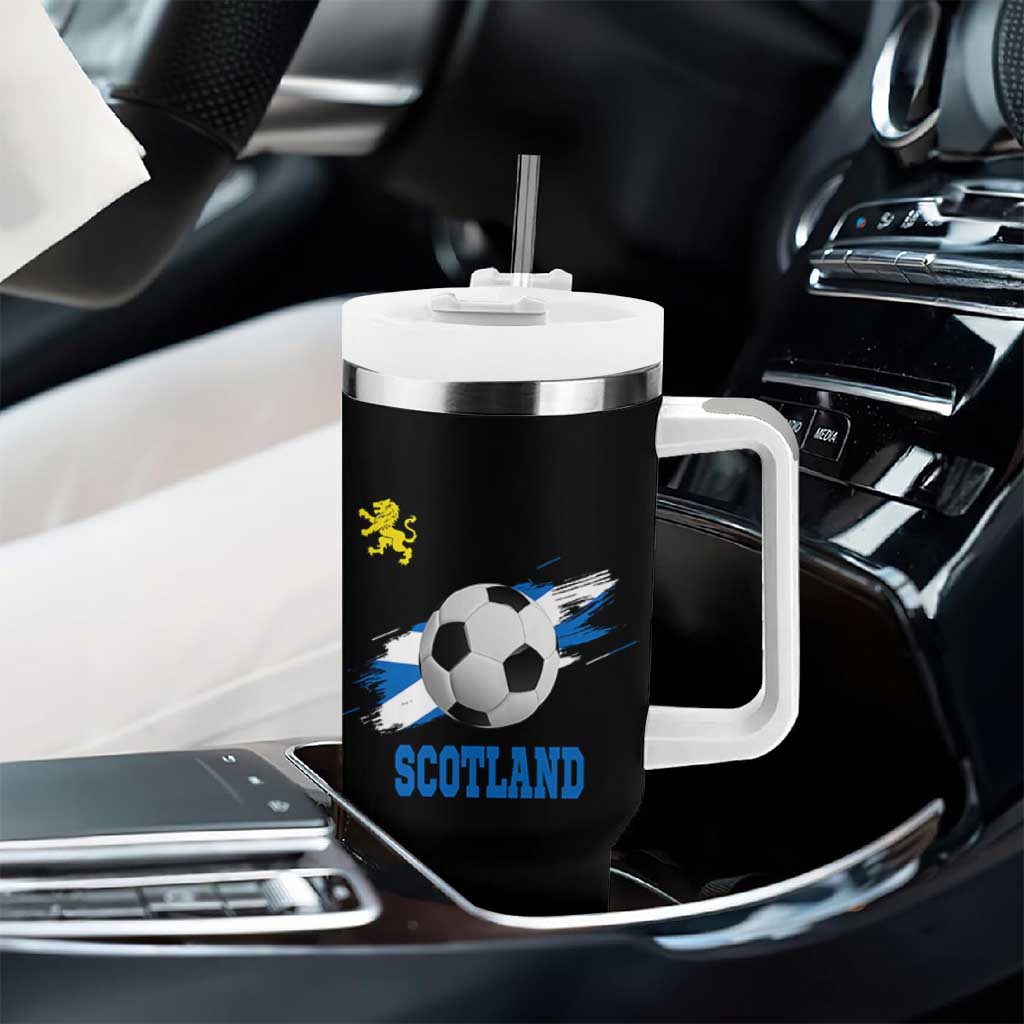 Scotland Soccer Flag Tumbler With Handle Scottish Football Fans Pride - Wonder Print Shop