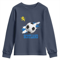 Scotland Soccer Flag Youth Sweatshirt Scottish Football Fans Pride - Wonder Print Shop