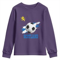 Scotland Soccer Flag Youth Sweatshirt Scottish Football Fans Pride - Wonder Print Shop