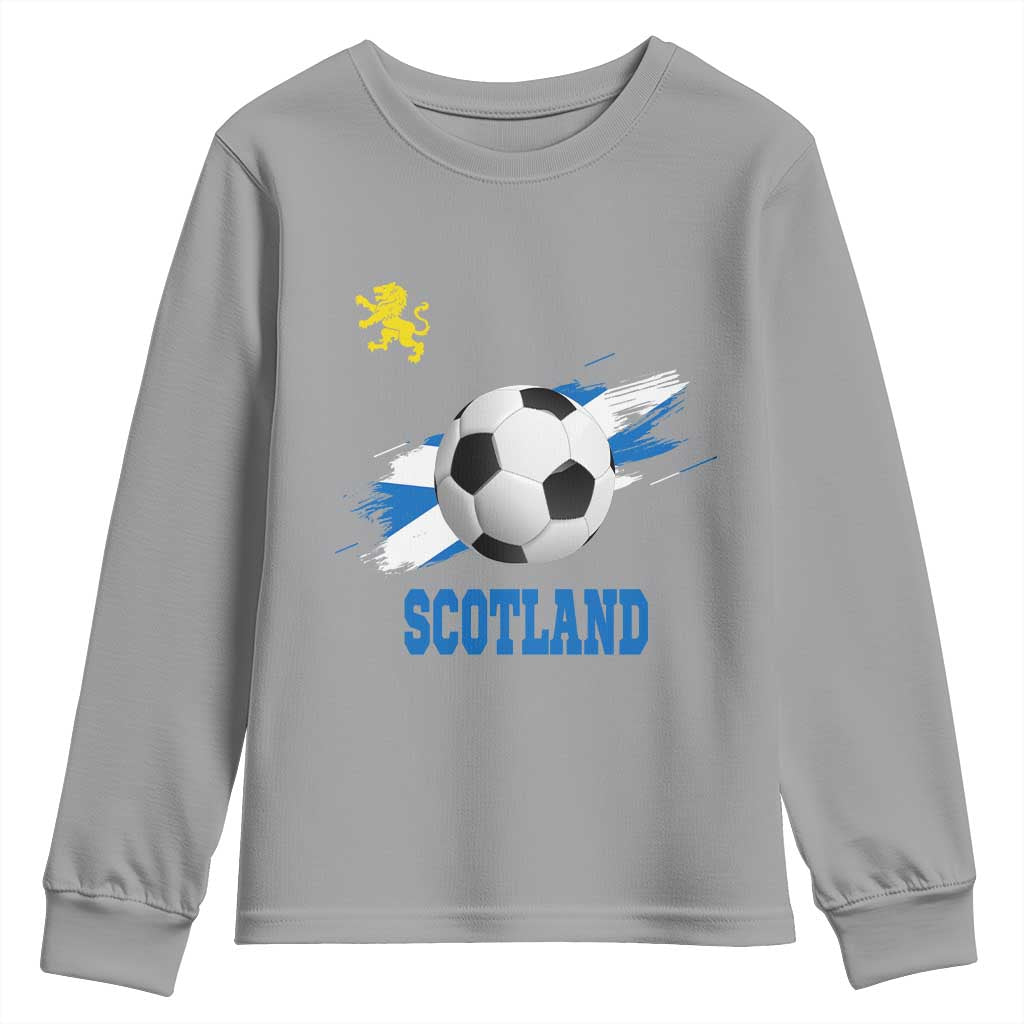 Scotland Soccer Flag Youth Sweatshirt Scottish Football Fans Pride - Wonder Print Shop