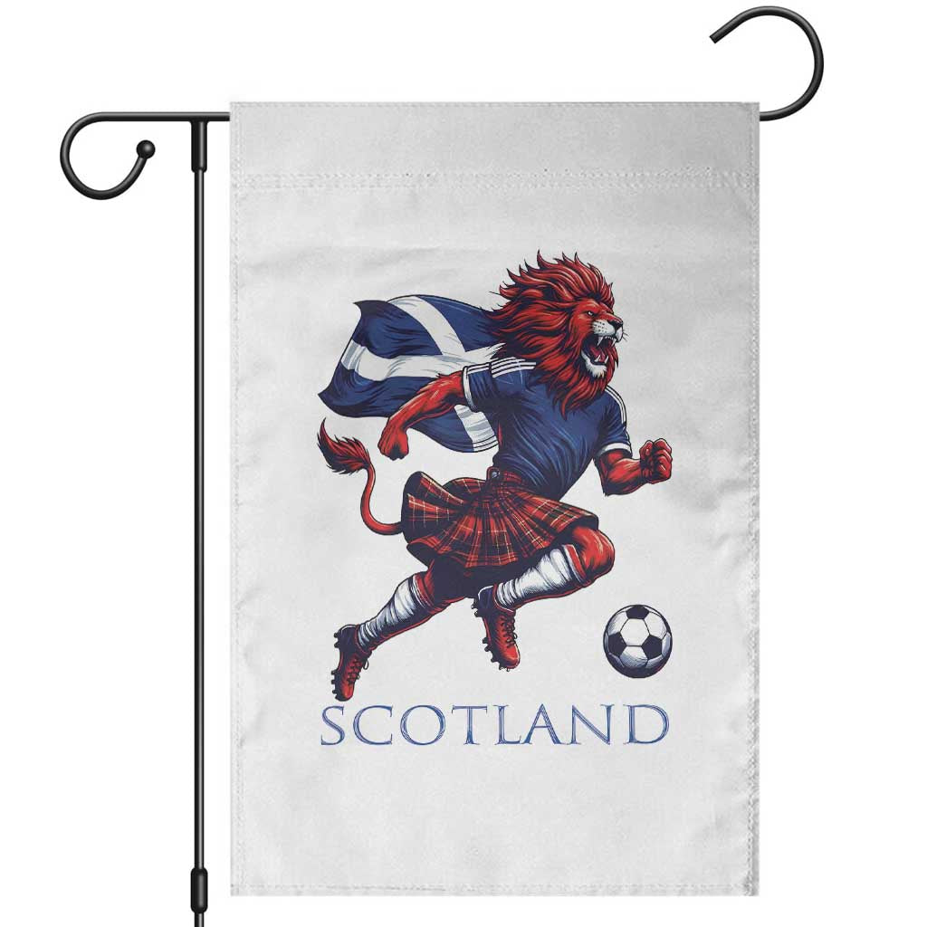 Scottish Lion Football Garden Flag Brave Lion in Kilt with Flag Cape Pride - Wonder Print Shop
