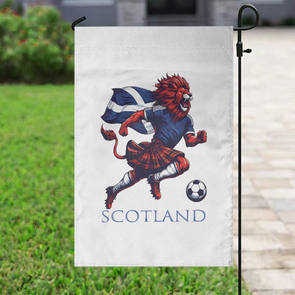 Scottish Lion Football Garden Flag Brave Lion in Kilt with Flag Cape Pride - Wonder Print Shop