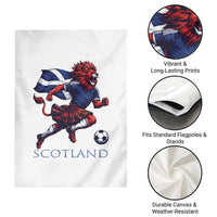 Scottish Lion Football Garden Flag Brave Lion in Kilt with Flag Cape Pride - Wonder Print Shop