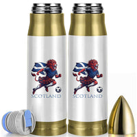 Scottish Lion Football Bullet Tumbler Brave Lion in Kilt with Flag Cape Pride - Wonder Print Shop