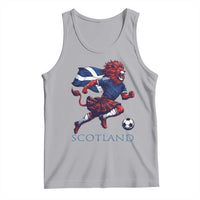 Scottish Lion Football Tank Top Brave Lion in Kilt with Flag Cape Pride - Wonder Print Shop