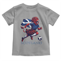 Scottish Lion Football Toddler T Shirt Brave Lion in Kilt with Flag Cape Pride - Wonder Print Shop