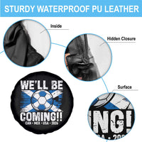 We’ll Be Coming Soccer Spare Tire Cover Scotland Flag Pride Football Fans - Wonder Print Shop