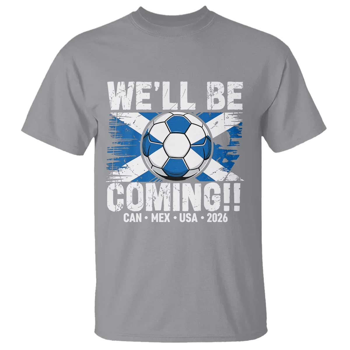 We’ll Be Coming Soccer T Shirt Scotland Flag Pride Football Fans - Wonder Print Shop