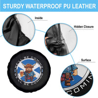 Funny Highland Cow in Kilt Drinking Spare Tire Cover We'll Be Coming Scottish Pride Football Fans - Wonder Print Shop