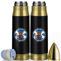 Funny Highland Cow in Kilt Drinking Bullet Tumbler We'll Be Coming Scottish Pride Football Fans - Wonder Print Shop