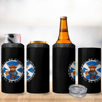 Funny Highland Cow in Kilt Drinking 4 in 1 Can Cooler Tumbler We'll Be Coming Scottish Pride Football Fans - Wonder Print Shop