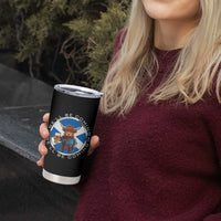 Funny Highland Cow in Kilt Drinking Tumbler Cup We'll Be Coming Scottish Pride Football Fans - Wonder Print Shop