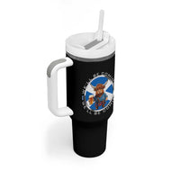 Funny Highland Cow in Kilt Drinking Tumbler With Handle We'll Be Coming Scottish Pride Football Fans - Wonder Print Shop